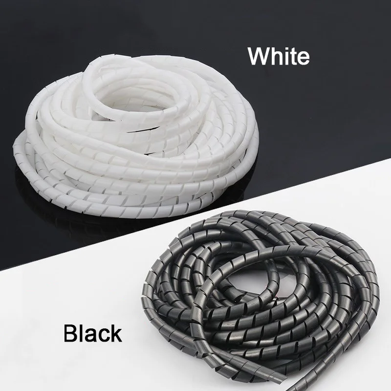 

4/6/8/10/12/14/16/20/25/30mm New Spiral Wrap Sleeving Tube Flame Retardant Cable Protective Sleeve Band Winding Pipe Wire Sleeve