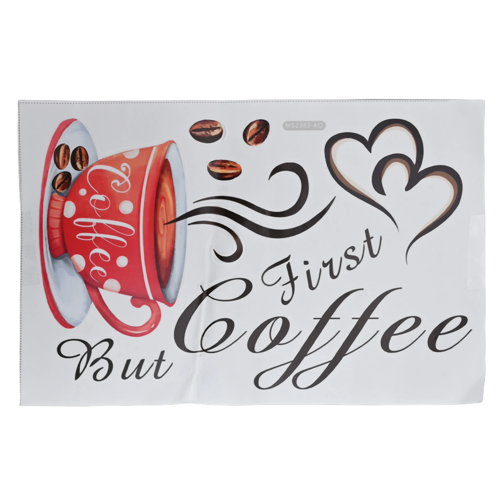 Art Decals Coffee Cups Sticker Cups Sticker Decoration PVC Removable Self-adhesive DIY Home Restaurant Brand New