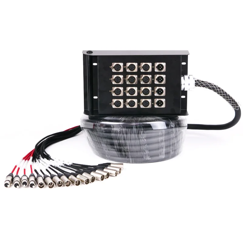 

High Performance 16-Channel Multi-Core Signal Cable Mobile Audio Cannon Box/Reel for Sound Equipment