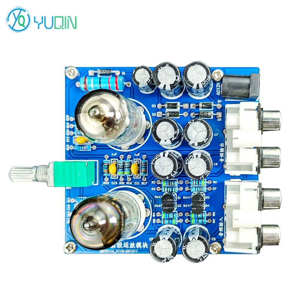 Vacuum Tube Amplifier DIY Kit 6J1 Loudspeaker Box Board Welding Spare Parts