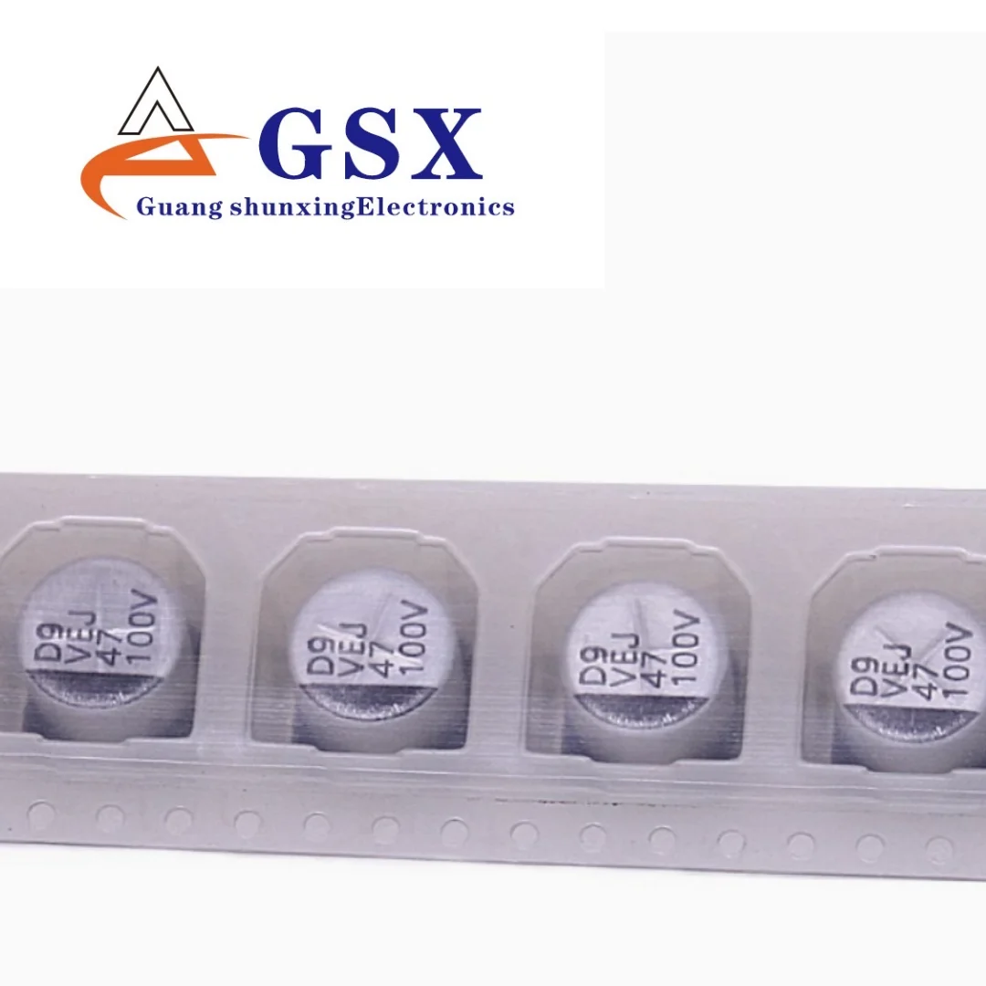 

SMD 100v47uf 10*10 105 градусов LiLong VEJ470M2ATR-1010 алюминиевый электролитический конденсатор для поверхностного монтажа