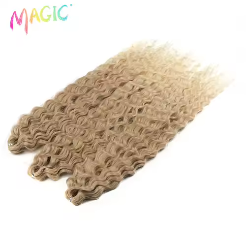 Magic Ariel Curl Hair Water Wave Twist Crochet Hair Synthetic Braid Hair Ombre Blonde 22 Inch Deep Wave Braiding Hair Extension - Image 31