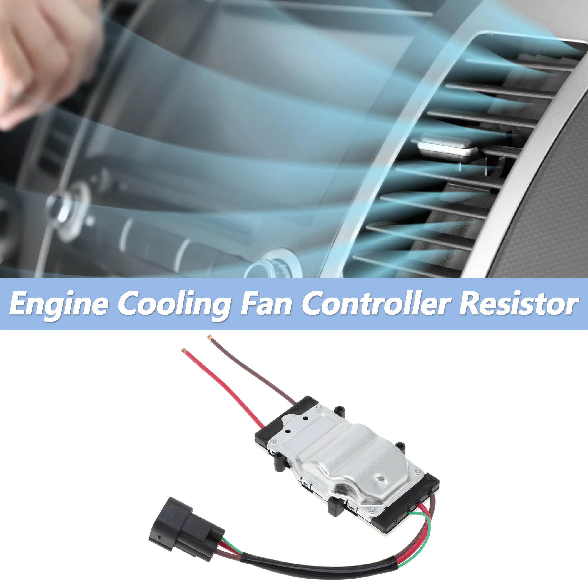 UXCELL No.1137328080 Engine Cooling Fan Control Module for BMW 3 Series E46 1998-2006 Radiator Fan Control Module Unit