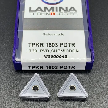 10 adet LAMINA TPKR1603 PDTR LT30 karbür insert TPKR 1603 torna aracı CNC torna ekle