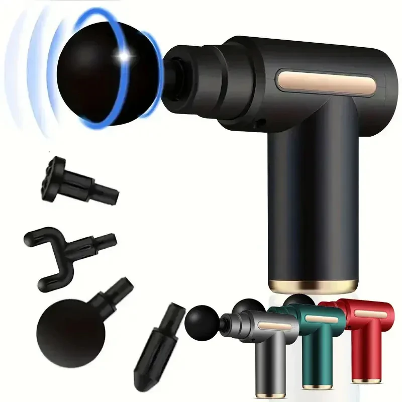 

USB Mini Massage Gun Fascia Machine Muscle Relaxation Vibrating Gun Rod Massage Fitness Equipment Neck Grab Fascia Gun