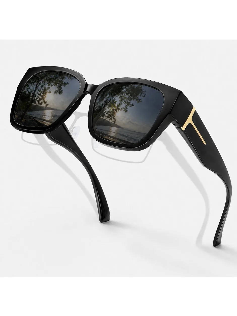 Modische Überbrille Sonnenbrille für Männer und Frauen Polarisiert UV400 Überbrille für Korrekturbrillen Fahren Angeln Schutzbrille