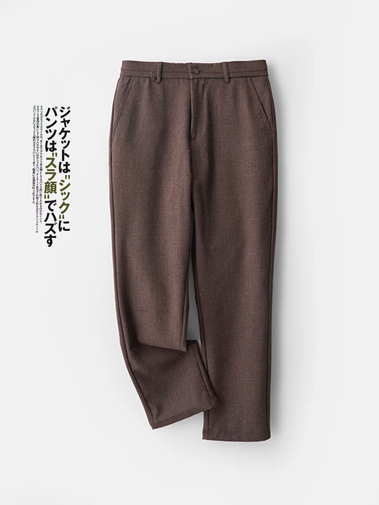 

Модные повседневные мужские брюки прямого кроя, облегающие, универсальные, стильные, из смесового полиэстера, не мнущиеся