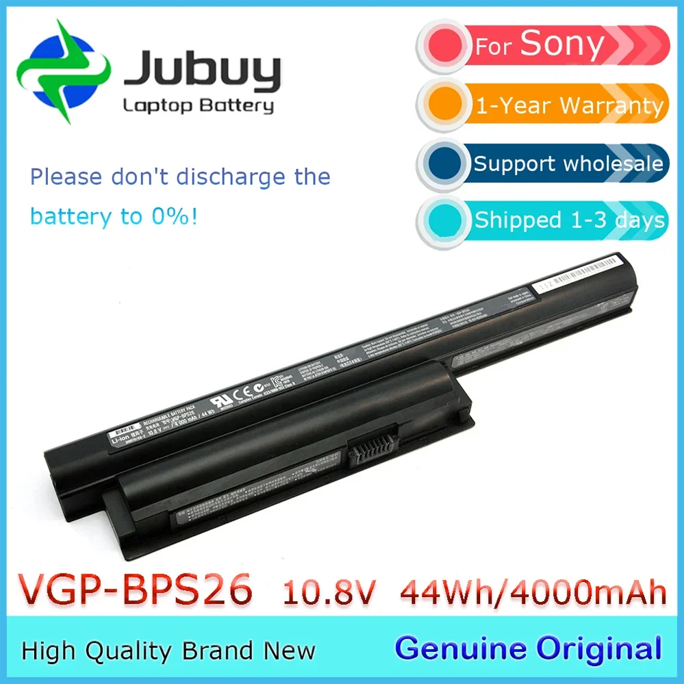 

Оригинальный аккумулятор для ноутбука 10,8 В 44 Втч VGP-BPS26 для Sony VAIO CA EJ EG CB VGP-BPS26A VGP-BPL26