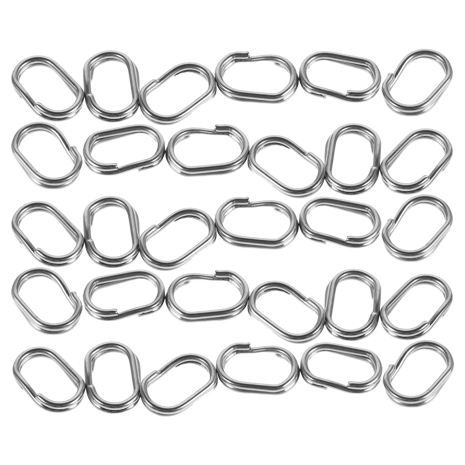 

100pcs Stainless Steel Jump Rings Oval Smooth Durable Connector For Jewelry Making Crafts Diy Earring Necklace Bracelet Pendant