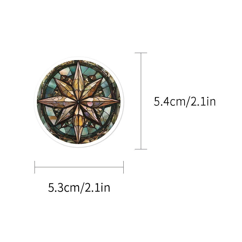 10/30/50 قطعة الكرتون خمر الزجاج التارو بطاقات ملصقات الجمالية DIY بها بنفسك سجل القصاصات الهاتف المحمول الغيتار مضحك الكتابة على الجدران الشارات التعبئة #4