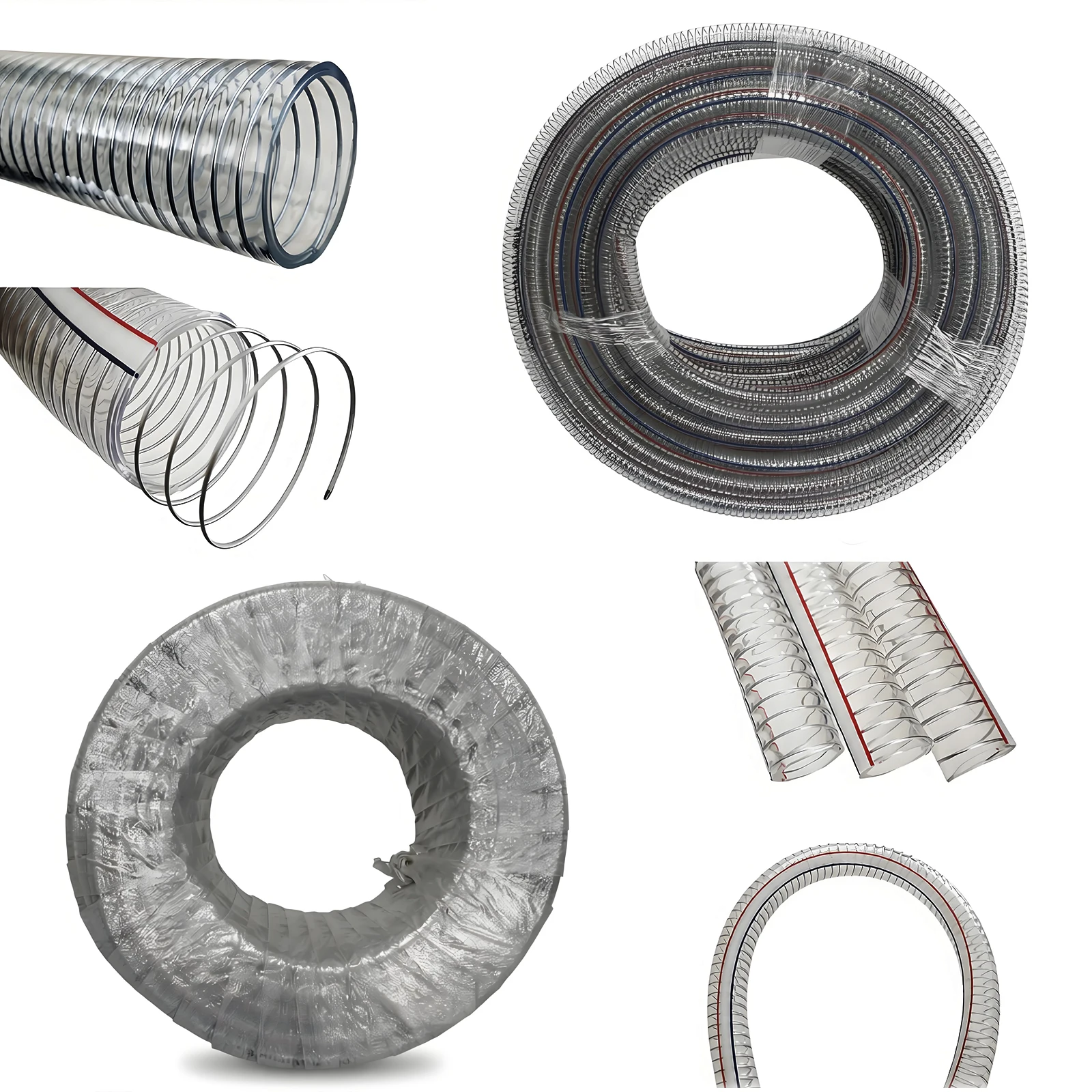 PVC wire-reinforced hose Length 50m OD 23mm ID 19mm Oil pump accessories, oil delivery pipe 1 roll/Lot