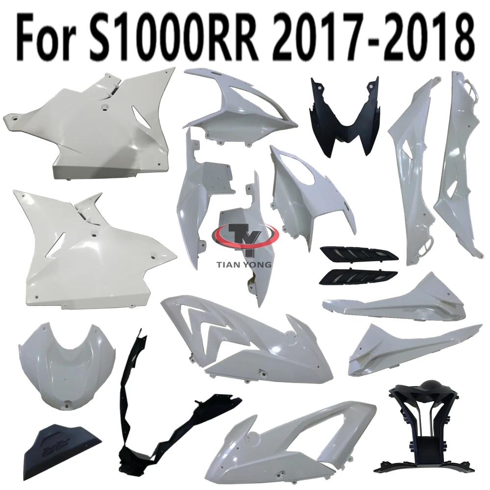 Motorcycle For S1000RR 2017-2018 S1000 RR 17-18 Unpainted Fairing Bodywork Components Pack left right Plastic parts Injection