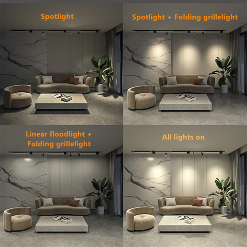 Zigbee Smart WiFi Magnetic Track Lights LED DC48V Dimmable Spotlight Tuya App Alexa Google Assistant Voice Control Rail Lamp