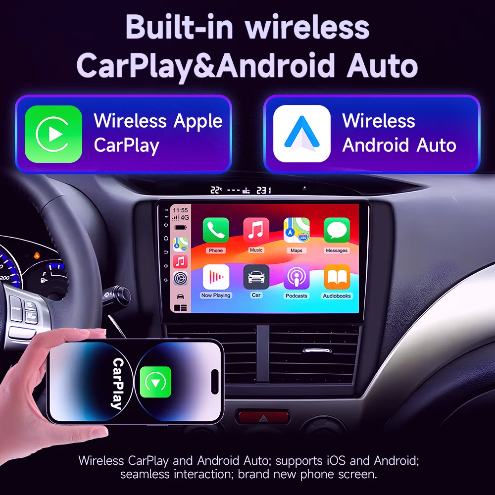 Car Radio Screen For Honda Civic Hatchback 2006-2011 Carplay Android Auto Player Multimedia 4G WIFI GPS Navigation 2Din Stereo