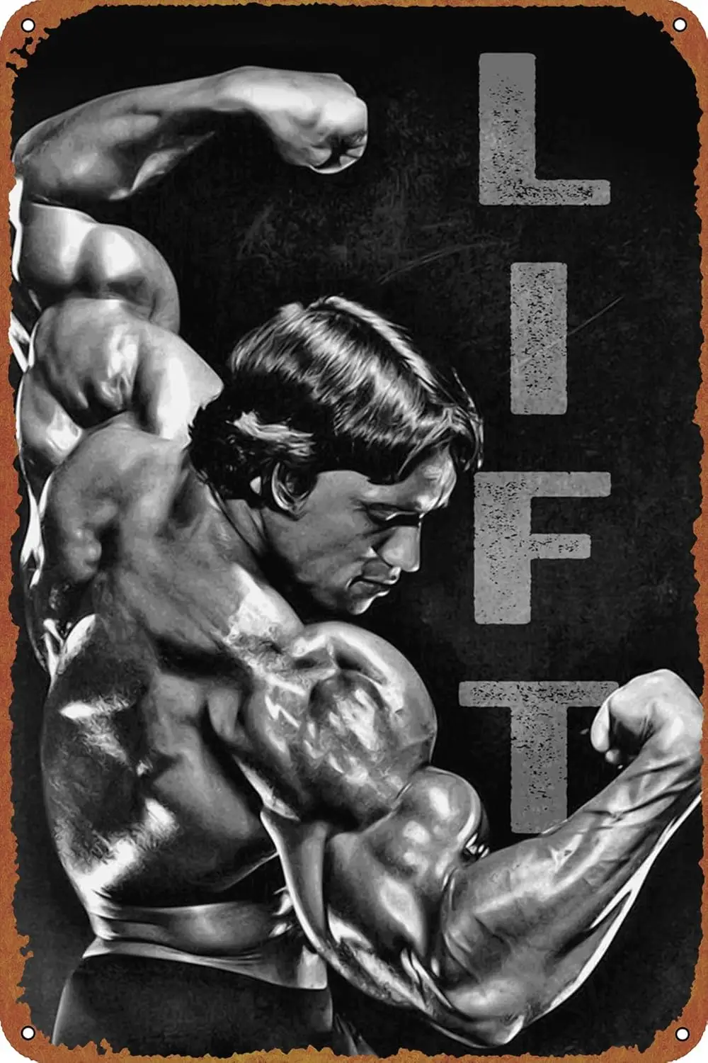 ARNOLD LIFT Poster Tin Sign Cafe bar Home Wall Art Decoration Retro Metal Tin Sign 8x12 inch sign