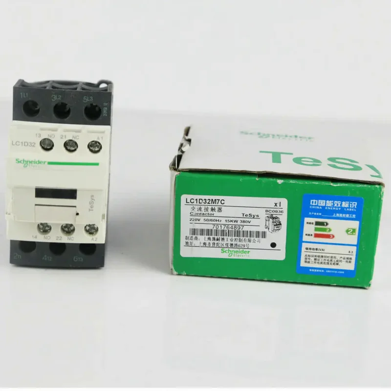 SCHNEIDER ELECTRIC LC1D32M7C 220VAC Motor Control 32A Contactor Rated 3 Poles