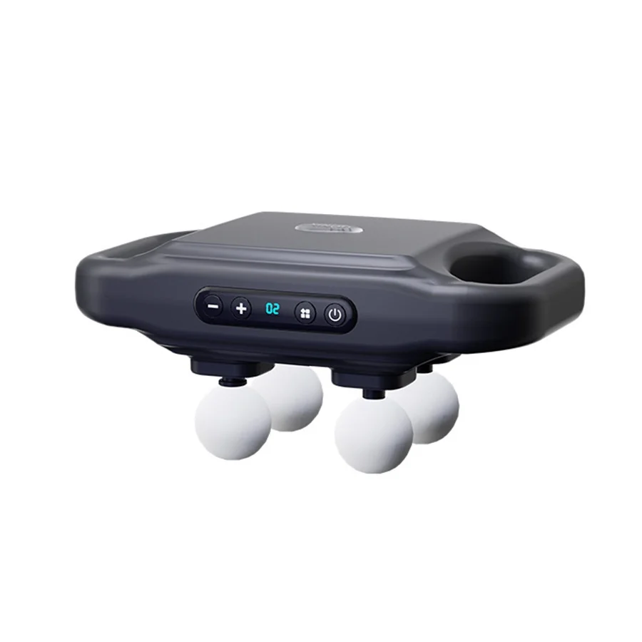 

Smart Library Rechargeable Deep Muscle Massager Cross-Border Home Use Full Body Lumbar Back Four-Head Fascia Gun 30 Speed For He