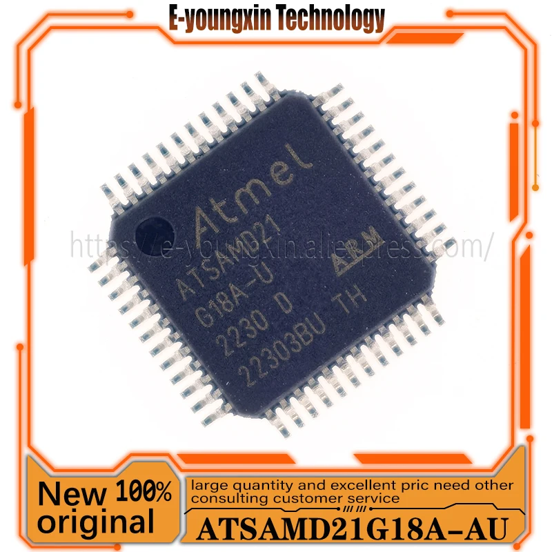 1~20PCS/LOT ATSAMD21G18A-AU ATSAMD21 G18A-U TQFP48 Microcontroller 32-Bit Single-Core 48MHz 256KB 100% New Original In Stock