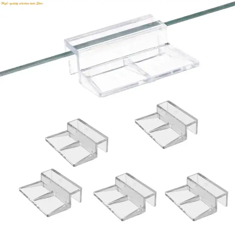 203F 8pcs Acrylic Glass Cover Clip for Aquariums Practical and Easy to Install Design Lid Clip for Home Office Use