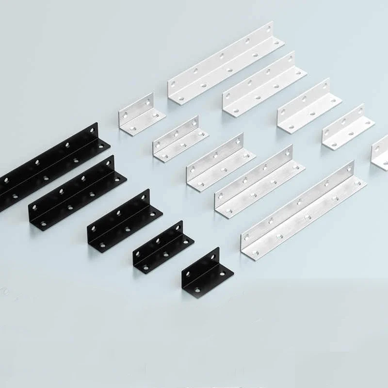 1Pcs Thicken Lengthen L-Shaped Stainless Steel Corner Code Furniture Fixator Furniture Connector 90 Degree Right Angle Bracket