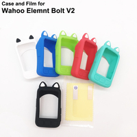 Wahoo ELEMNT Bolt V2 Case & Screen Protector Film Bike Silicone Quality Case Sleeve for wahoo elemnt bolt 2 GPS Computer v2 New