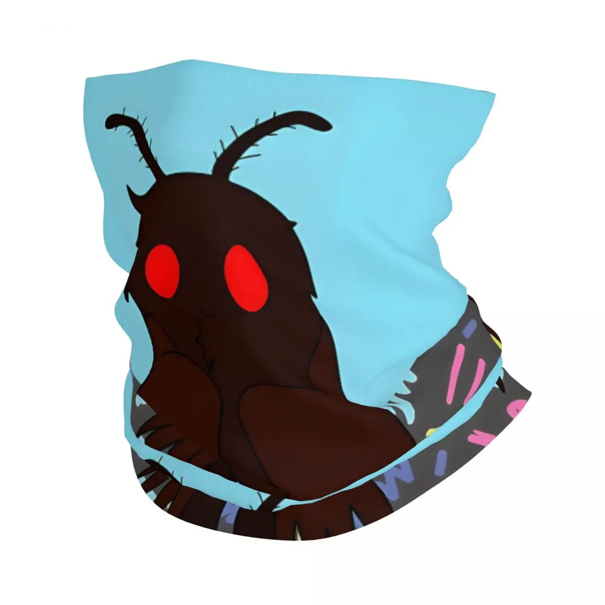 

Mothman Visits The Arcade Thin Bandana Neck Gaiter Mothman Wrap Scarf Headband Neck Cover