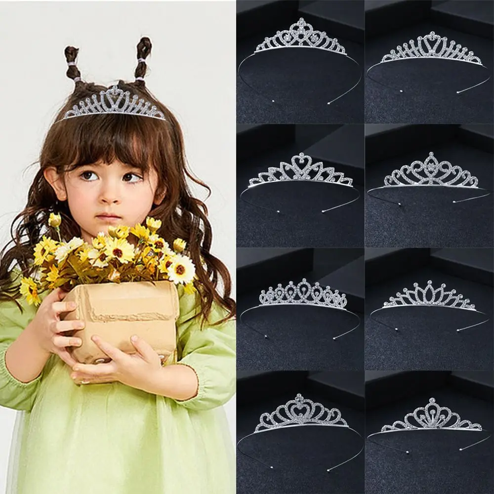

Elegant Rhinestone Princess Crystal Tiaras Shining Rhinestone Hair Hoop Bridal Hair Accessories Wedding