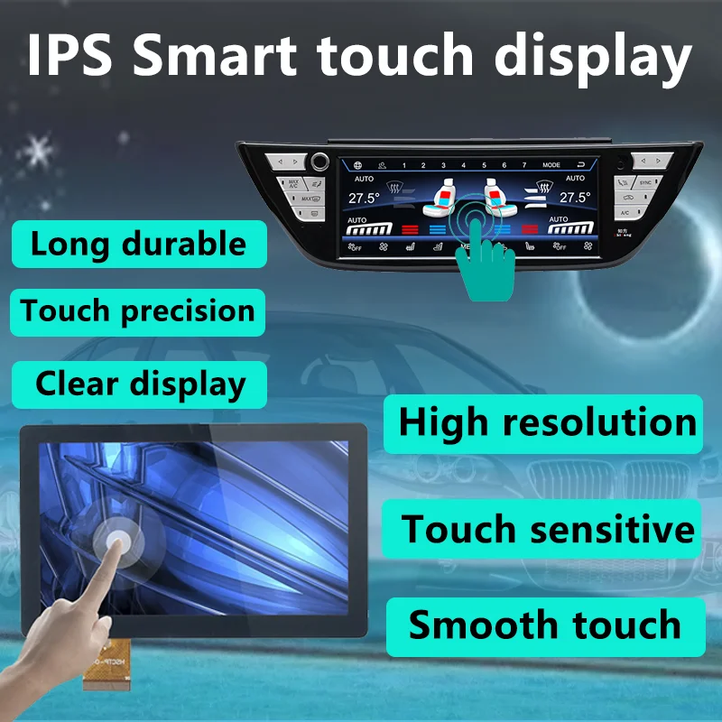 Heated Air Conditioner Control Screen Climate For BMW X3 X3M G01 G08 X4 X4M G02 2018 2019 2020 2021 LCD Digital AC Panel