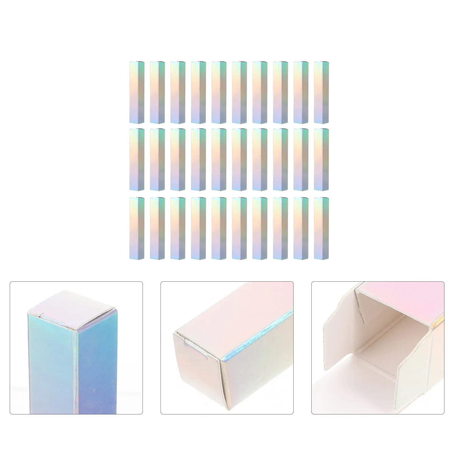 50Pcs Lipstick Packaging Boxes Paper Lip Gloss Tube Box Compact Size for Most Lipsticks Storage Use Paper Lip Gloss Box