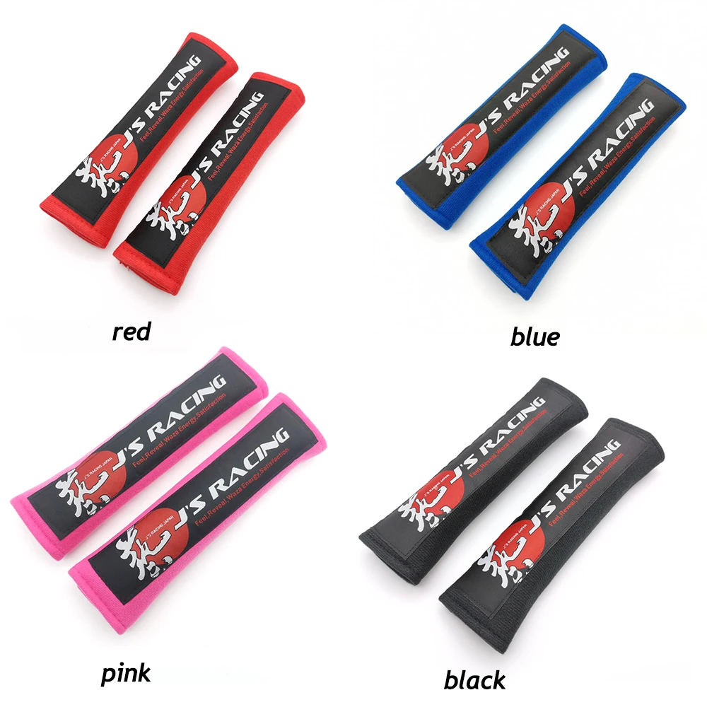 

JDM Car Seat Belt Cover Auto Interior Shoulder Pad Tuning Decorations For JS Racing Gadgets Accsesories