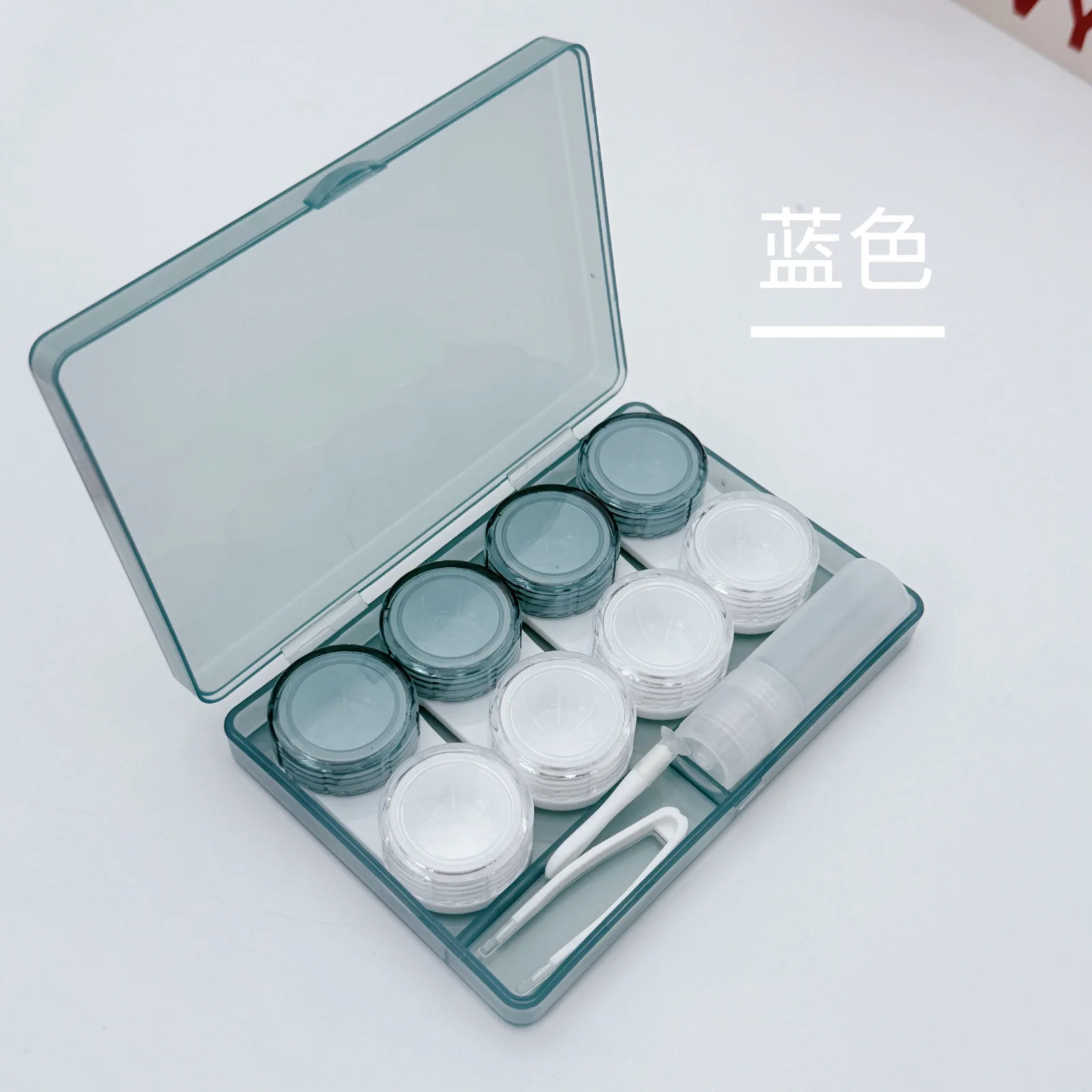 

Портативный органайзер для контактных линз, пластиковый футляр для хранения контактных линз, набор для путешествий с местом для 4 пар линз