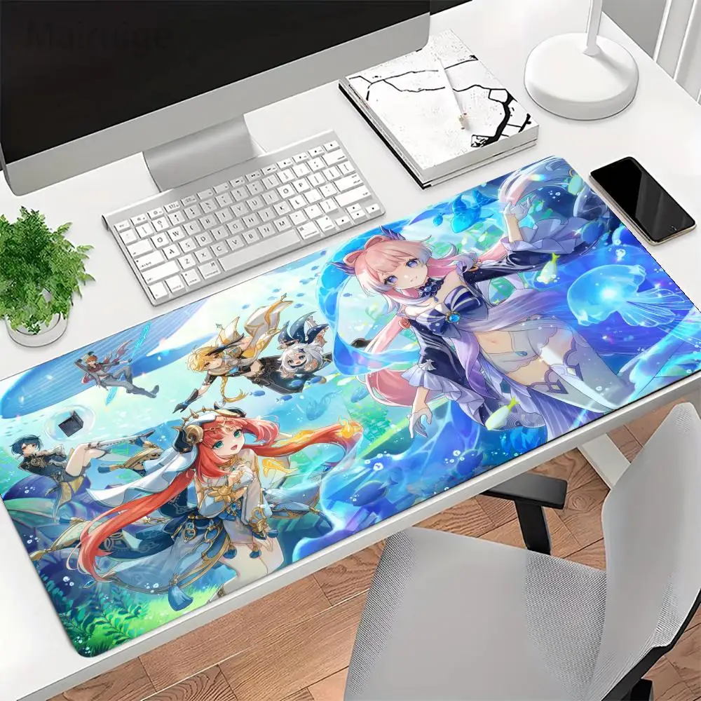 

Коврик для мыши Genshin Impact, аксессуары для стола, расширенный коврик, игровые коврики, коврики для мыши, коврик для мыши kawaii, большой коврик для мыши, настольный коврик 900 × 400