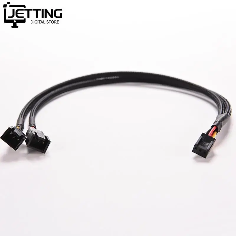 3Pin Weibliche Y-Splitter Dual 2Pin Männlichen Mainboard Power Kabel Adapter PC Computer Case Fan Verbinden Draht Splitter konvertieren 1PC