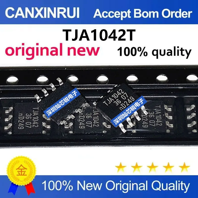 (5-100pieces)Brand new original TJA1042 TJA1042T SMD SOP8 8-pin high-speed CAN transceiver IC