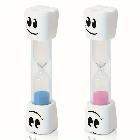 1pc 2-Minute Creative Big-Eye Timer Hourglass Timer Children Tooth Brushing Sandglass Kitchen Timers Sand Clock Kids Gift