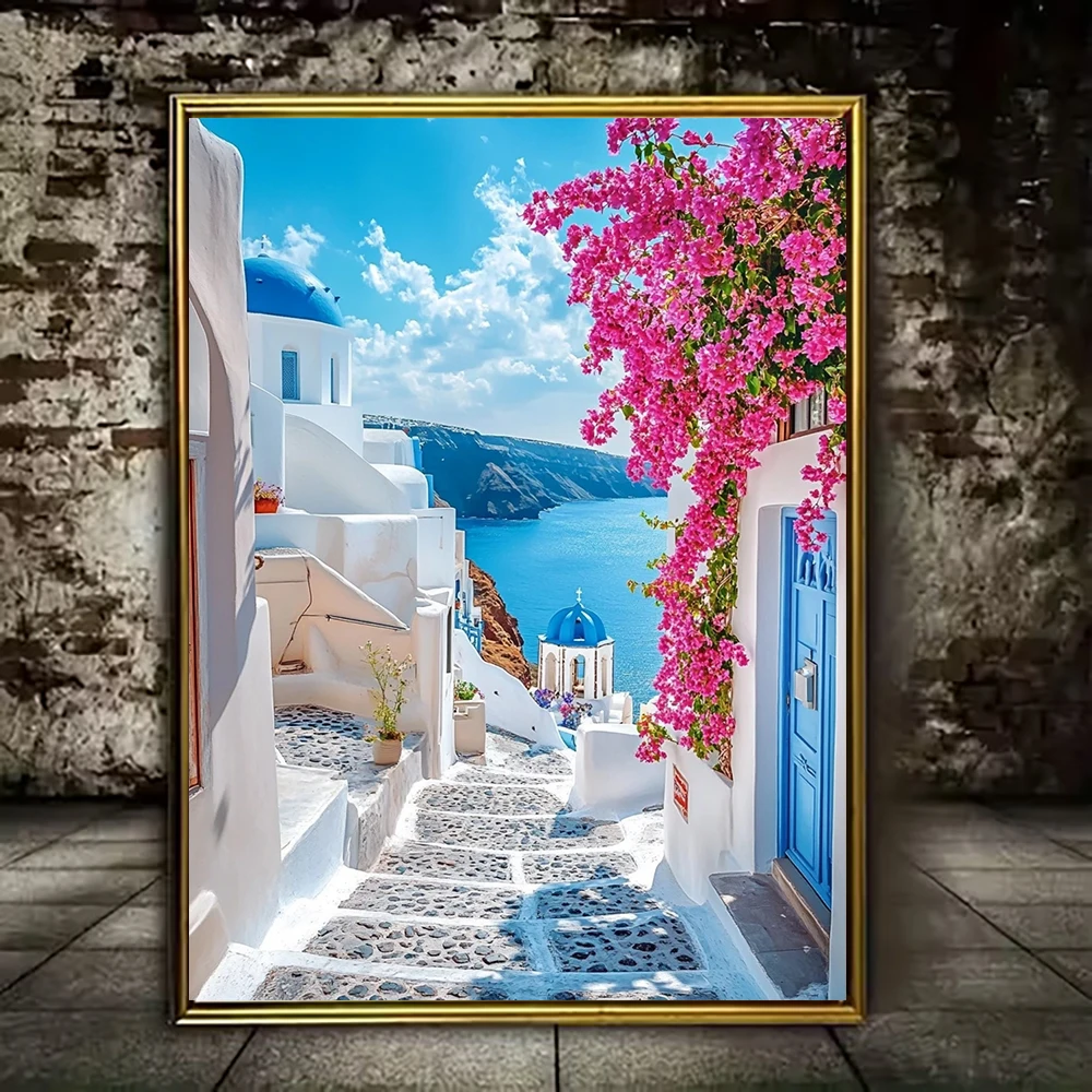 2D flat Porch Diamond Painting, entryway home decor, warm holiday present, entrance souvenir, exterior wall ornament and lovely gift for welcoming guests at home