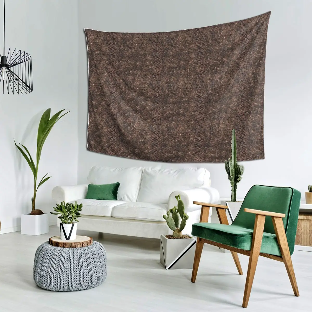 Brown Snake Skin Pattern Design Tapestry Decoration Art Aesthetic Tapestries for Living Room Bedroom Wall Cloth Wall Hanging