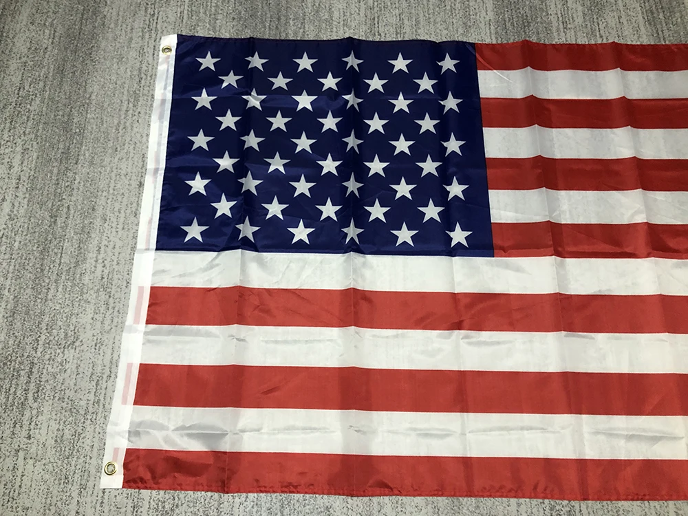 USA Flag 60x90cm 90x150cm us flag Double Sided Printed Polyester hanging banner American flag Grommets USA Flag for decoration