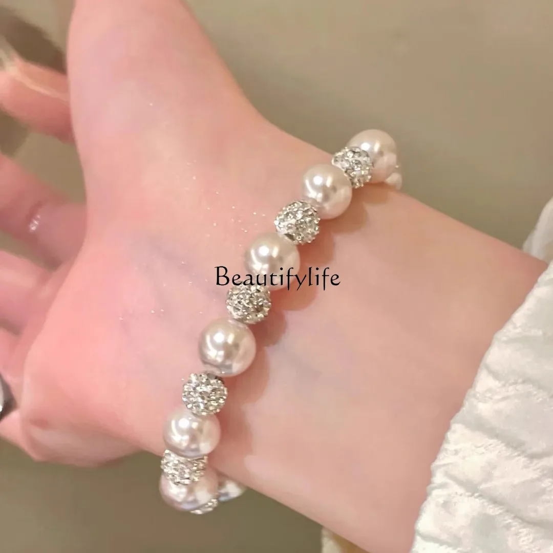 Light luxury gentle zircon pearl accessories light luxury high-end temperament high-value jewelry