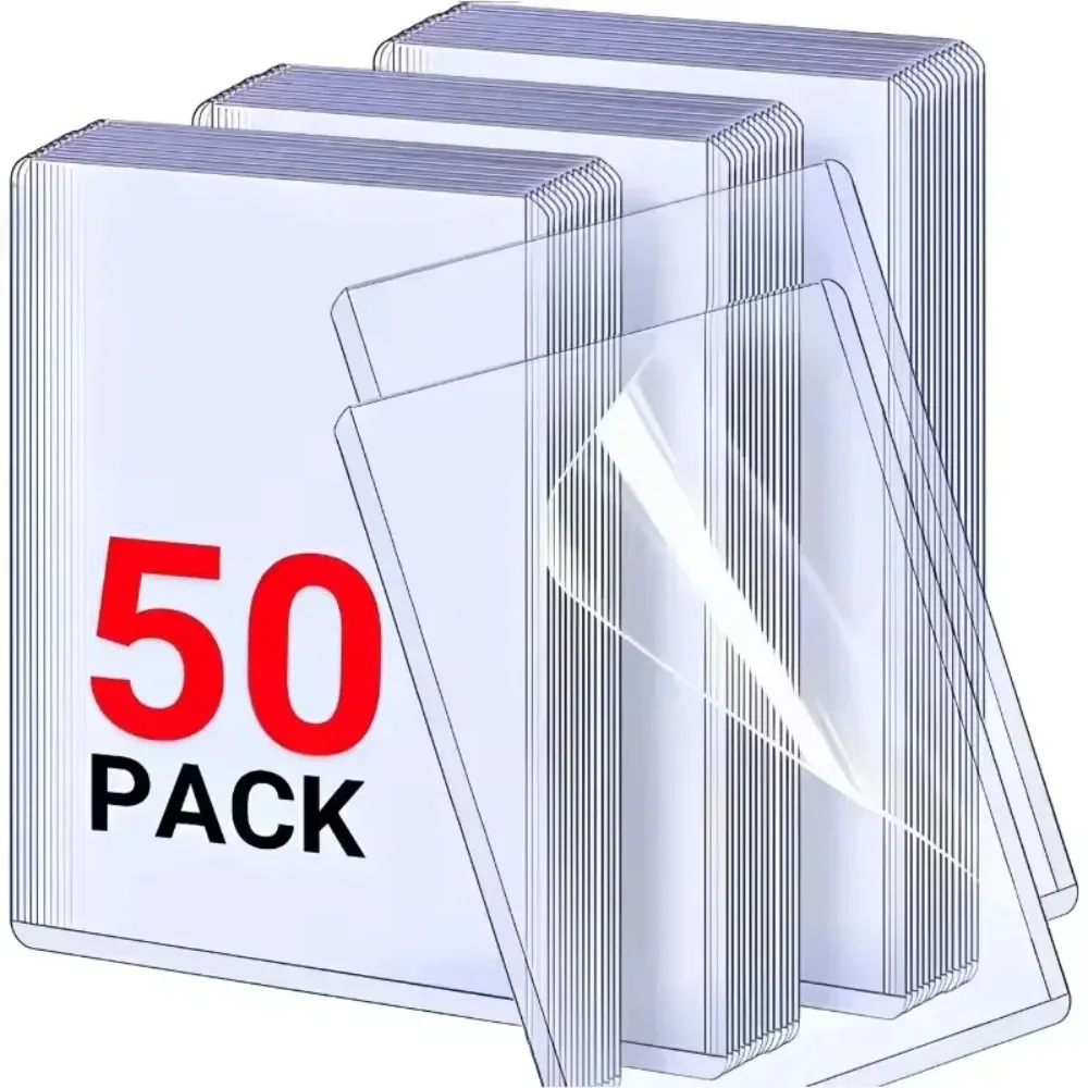 1/25/50Pcs  Photocard Sleeves, Clear Card Holder, Transparent Game Card Protector, Acid Free Cover