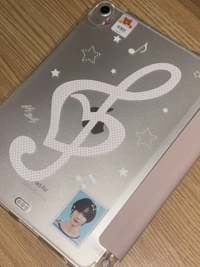 Music Notes Pink Polka Dot Y2K Tablet Case For iPad Pro 11 13 M2 M4 M3 10.2 5/6th 7/8/9/10/11th Mini 6 7 Air 3 4 5 6 Stand Cover