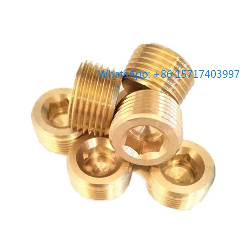 Hexagonal BSP, throat plug, water stop plug G1/8 G1/4 G3/8/100 pieces inside the mold