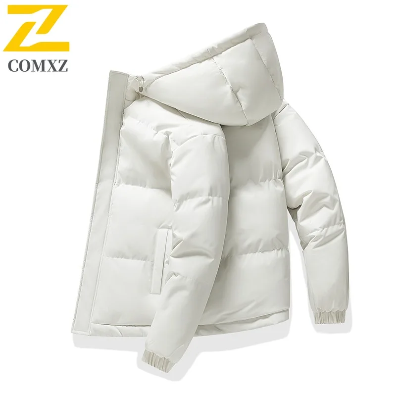 COMXZ M 8XL High Quality Padded Jacket Men Plus Size Winter New Loose Cross Border Hooded Padded Jacket Puffer Jacket Short Coat