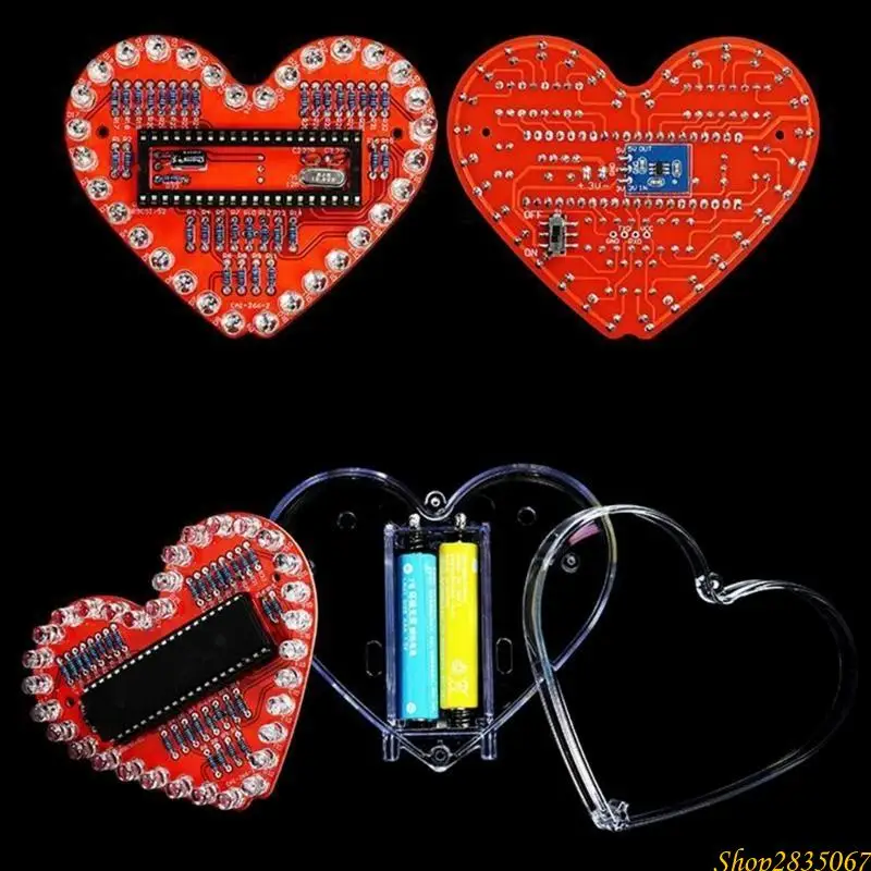 Serce RGBS LED lutownicze zestaw do nauki i tworzenia 831f Zestaw do nauki