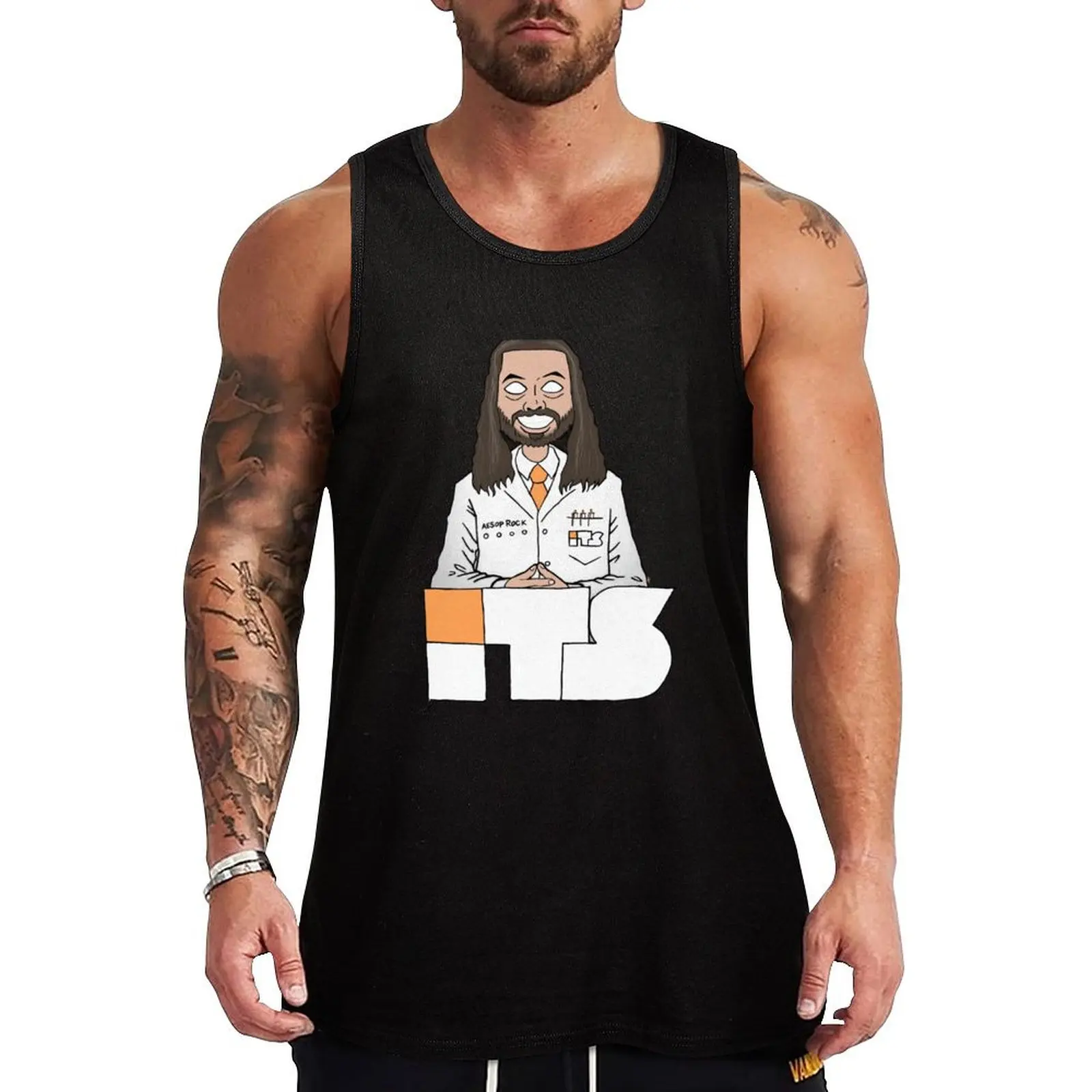 Aesop Rock Integrated Tech Solutions Tank Top anime gym men anime top