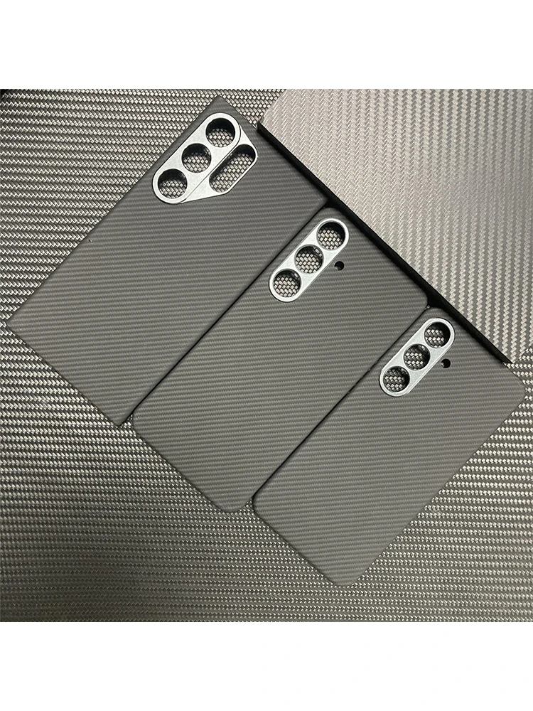 

Samsung S24 Ultra and S24+ Aramid Fiber MaterialS24Metal Frame Magnetic Mobile Phone Protective