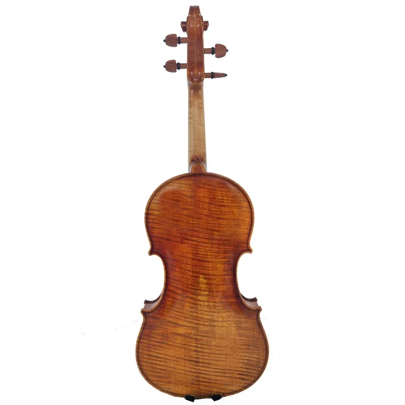 Handmade Professional Customized European Del Gesu Stradivarius Model Acoustic Violin Student Wood Workshop Maple Back/Side