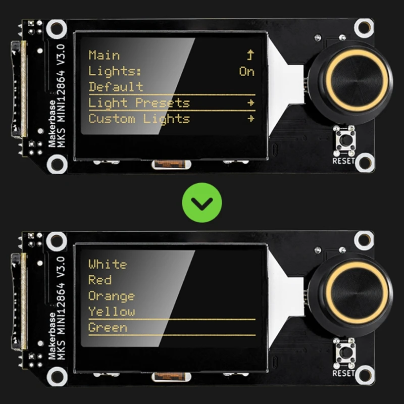 MKS Mini12864 V3 Insert SD Card Side LCD Smart Display Screen 3D Printer Parts For MKS Robin Nano V2/3 Genl Mini 12864