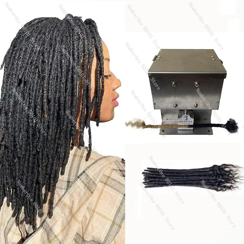 7 Speed Dreadlock Machine With Interchangeable Heads, Professional Salon Hair Braiding Tool