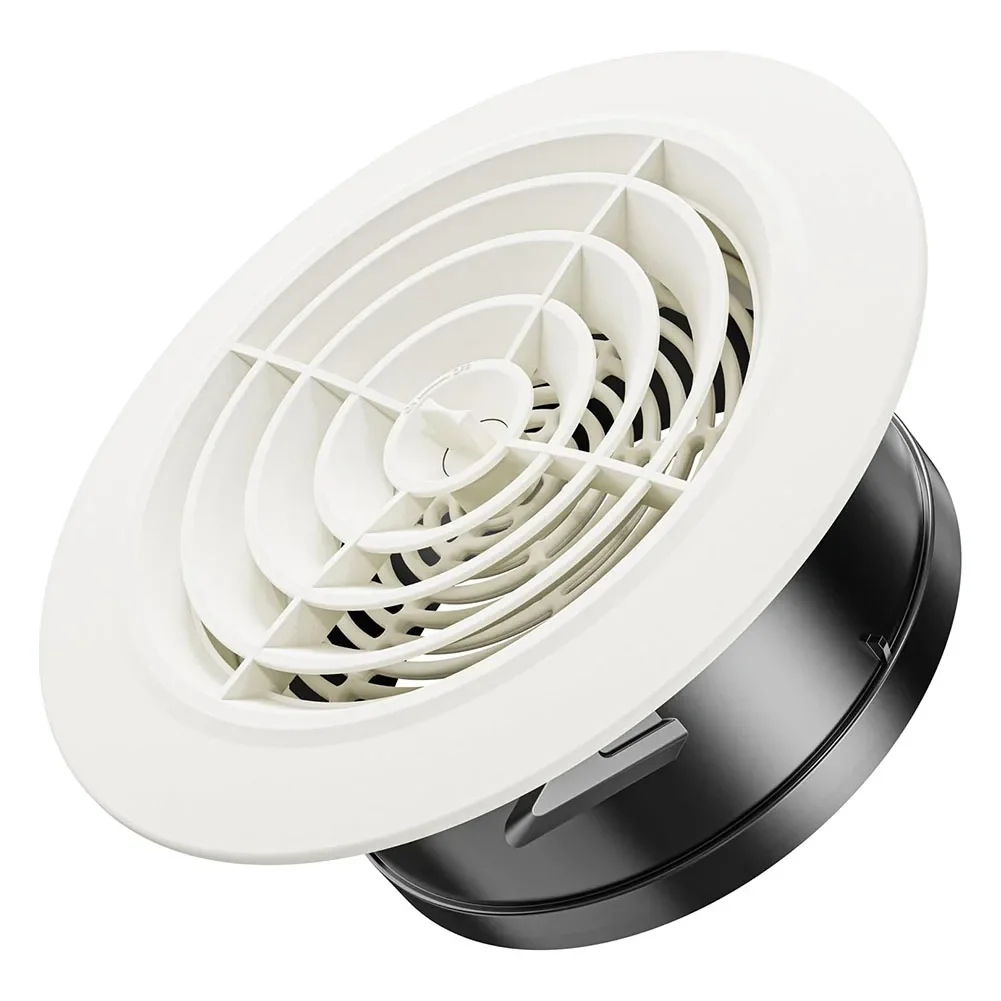 Decorative Air Vent Cover Round Ventilation Grill Outlet With Built-in Screen Mesh Adjustable Outlet For Wall Ceiling